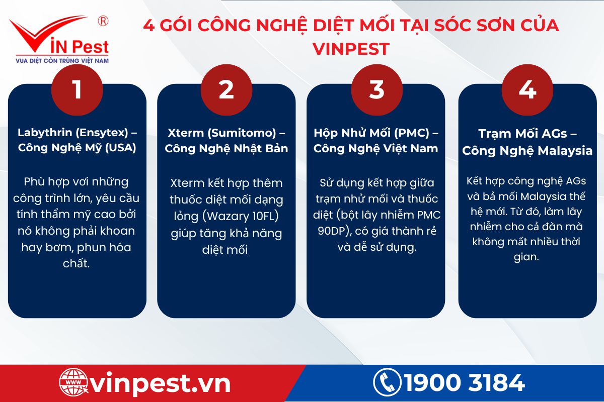 Công nghệ diệt mối Sóc Sơn độc nhất tại VinPest
