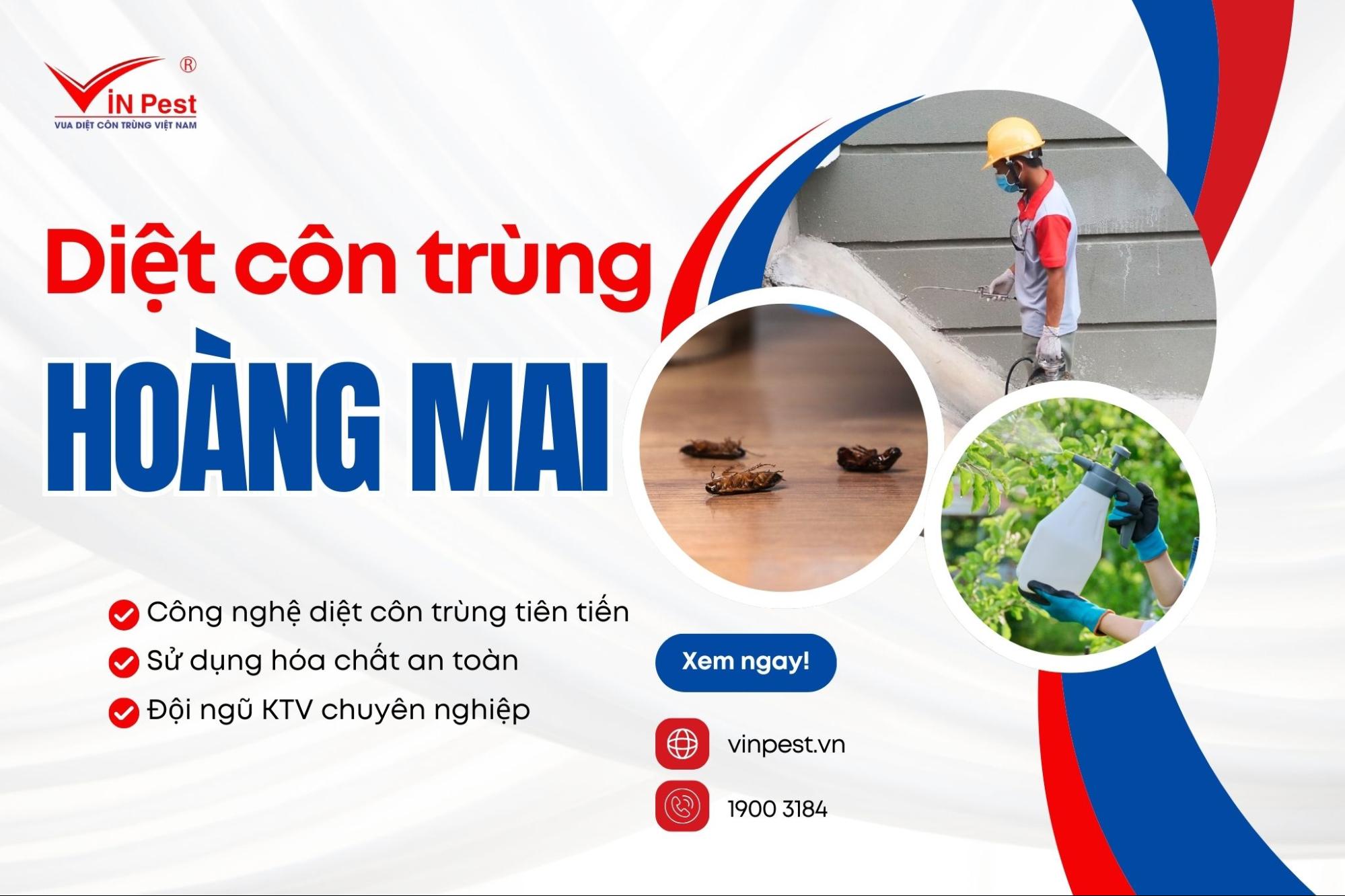 Dịch vụ diệt côn trùng quận Hoàng Mai tại Vinpest