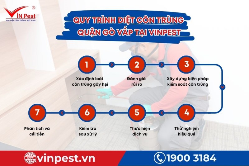 7 bước trong quy trình diệt côn trùng quận Gò Vấp từ VinPest