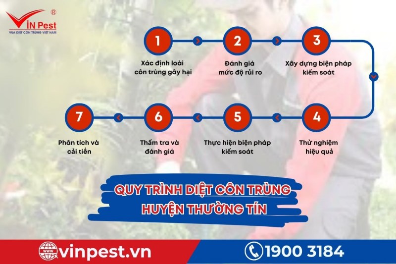 Tham khảo 7 bước diệt côn trùng huyện Thường Tín từ VinPest