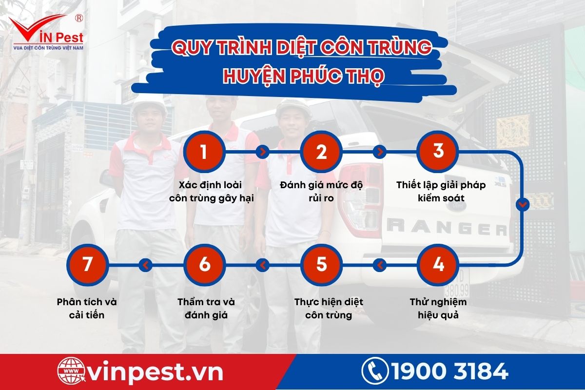 quy trình diệt côn trùng huyện Phúc Thọ tại VinPest quy trình diệt côn trùng huyện Phúc Thọ tại VinPest