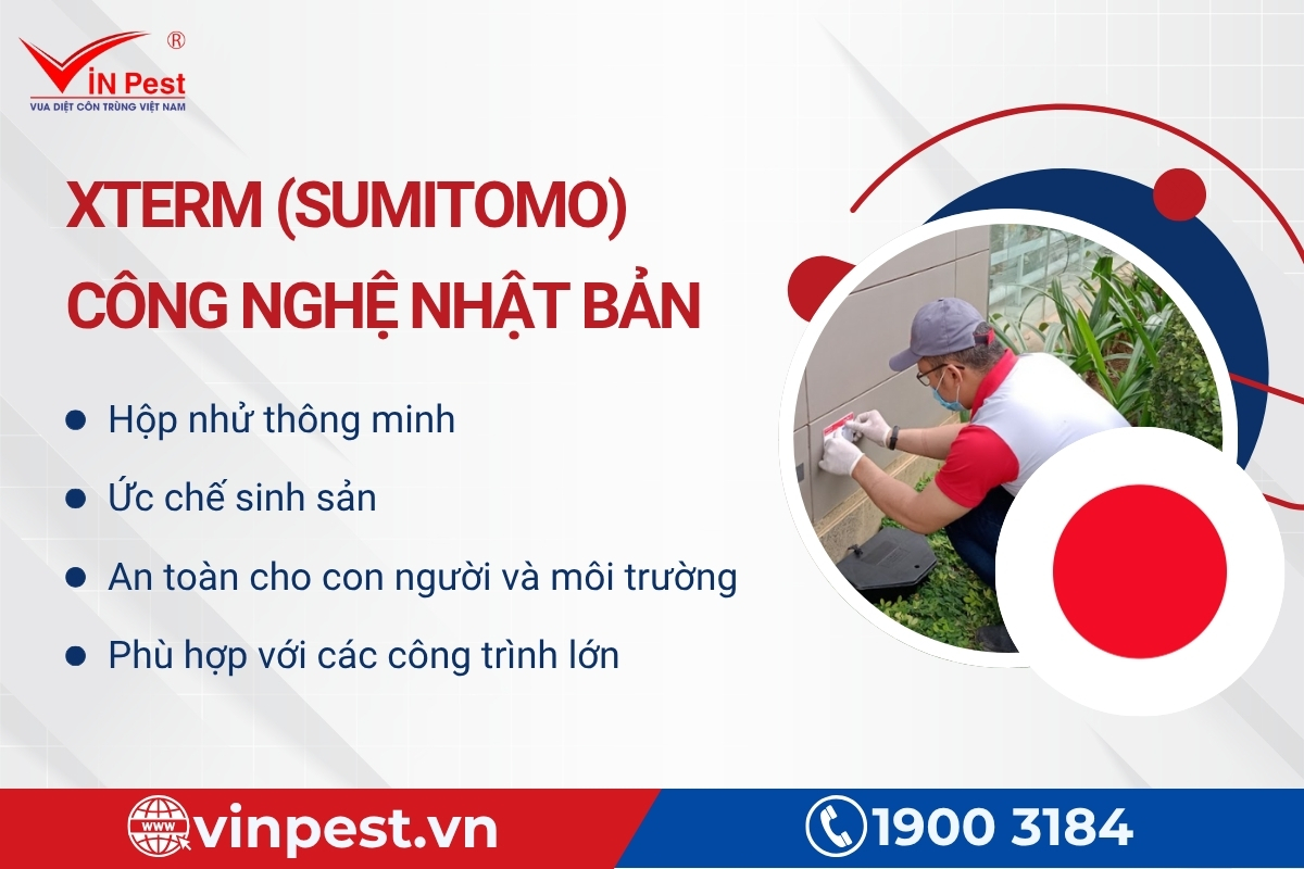 diệt mối tại vĩnh long công nghệ Xterm Nhật Bản