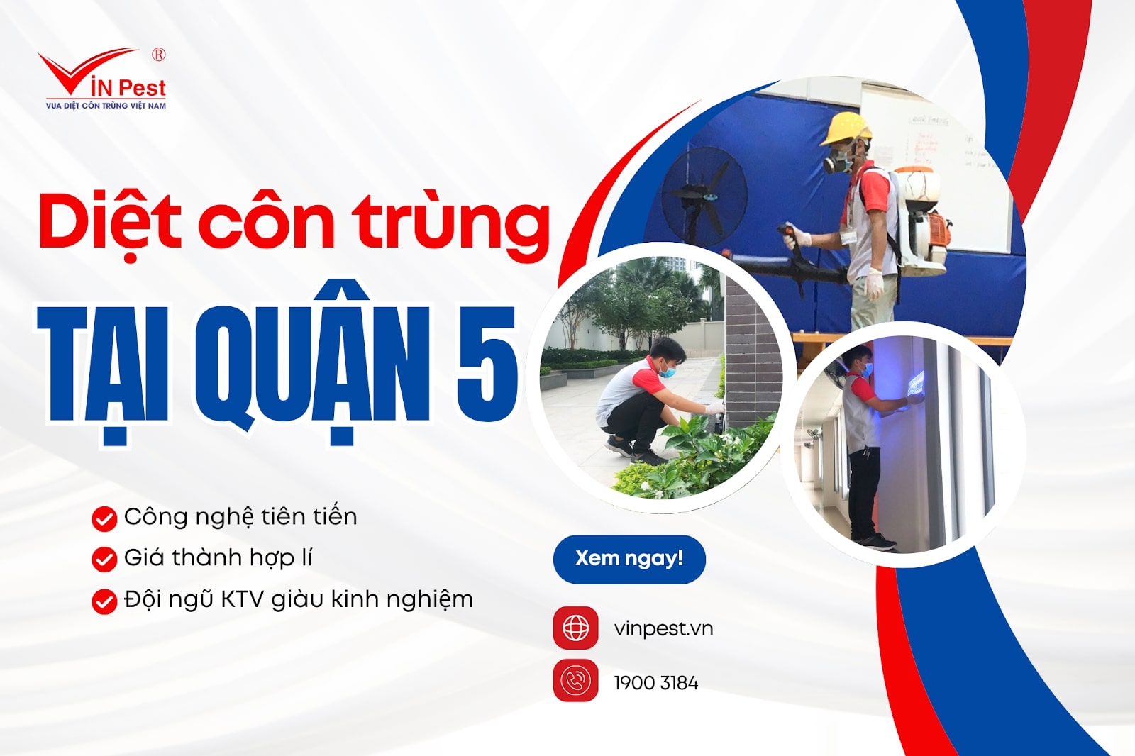 dịch vụ diệt côn trùng tại quận 5 uy tín
